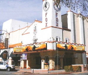 The proposed Visalia Fox marquee. Concept illustration by Wagner Electric Sign Co.