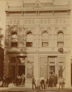 The Visalia Delta building circa 1895.