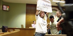College of the Sequoias professor Robin McGehee at the July 16 Porterville City Council meeting. Photo by: Jordon Dean