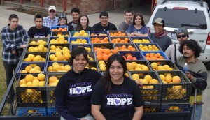 Mission Oak high school students show the fruits of their labor.