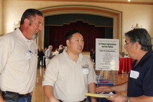 Attending a recent CCHSRA event are (l-r): Jerry Fagundes, Aaron Fukuda and Randy Aaroniza. Photo courtesy Kings County Farm Bureau.