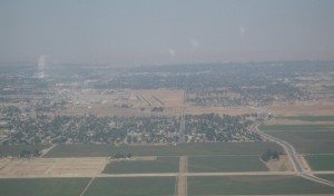 Valley air is still not good, as this photo of Bakersfield shows, but it is improving.