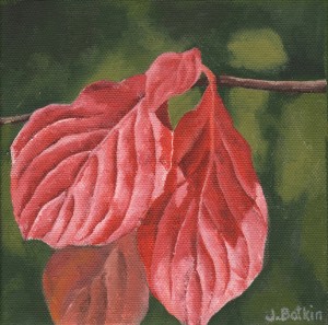 “Leaf XV,” oil on canvas by Jana Botkin.