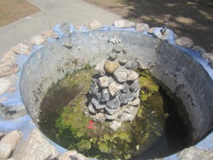 The children’s drinking fountain at the Mooney Grove Park playground. Photo by Catherine Doe