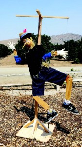 One of the first scarecrows appearing in Exeter this fall is the Exeter’s Courthouse Gallery and Art Museum’s entry, “I Want to be a Real Boy.” Courtesy/Exeter Chamber of Commerce