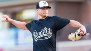 Arizona Diamondbacks right-hander Shelby Miller pitched a strong rehab performance during a recent Visalia Oaks game. Photo/Courtesy/Ken Weisenberger