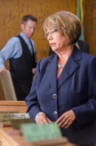 Porterville Mayor Virginia Guerrola at Tuesday's Porterville City Council meeting. Photo by: Jordon Dean