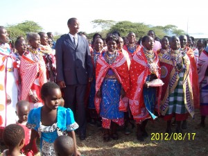 Julius Pulei at home among the Maasai tribe in Kenya.