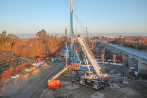 The Kings River Bridge on Avenue 416 is scheduled for a December opening. (Photo courtesy of the County of Tulare Resource Management Agency)