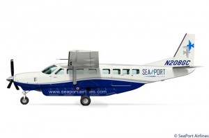 SeaPort Airlines plans to service Visalia Airport with Cessna Caravans.