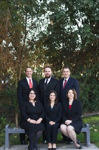 Kaweah Delta Pharmacy Team (left to right), back row: Clint Brown Pharm.D, Richard Poirier B.S, Pharm.D., James McNulty Pharm.D.; front row: Rheta Sandoval Pharm.D., Yleana Garcia Pharm.D., BCPS, and Nicole Gann Pharm.D.
