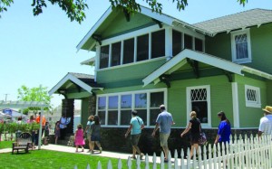 While The Clover House is a private residence, the restored house is now available for weddings and other private events, as shown during a recent open house. Photo: Nancy Vigran