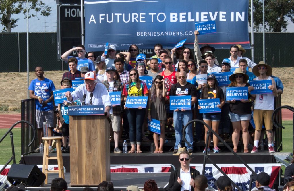 WITH GALLERY Bernie Sanders Holds Rally in Visalia Valley Voice