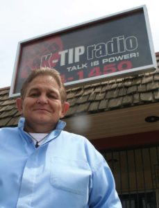 Kent Hopper, radio host and operations manager at KTIP in Porterville, poses outside the station’s studios. Hopper’s career in radio spans nearly five decades. Dave Adalian/Valley Voice