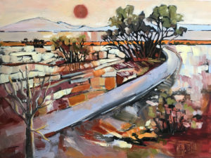 “Canal, Central Valley,” oil, by Penny Otwell